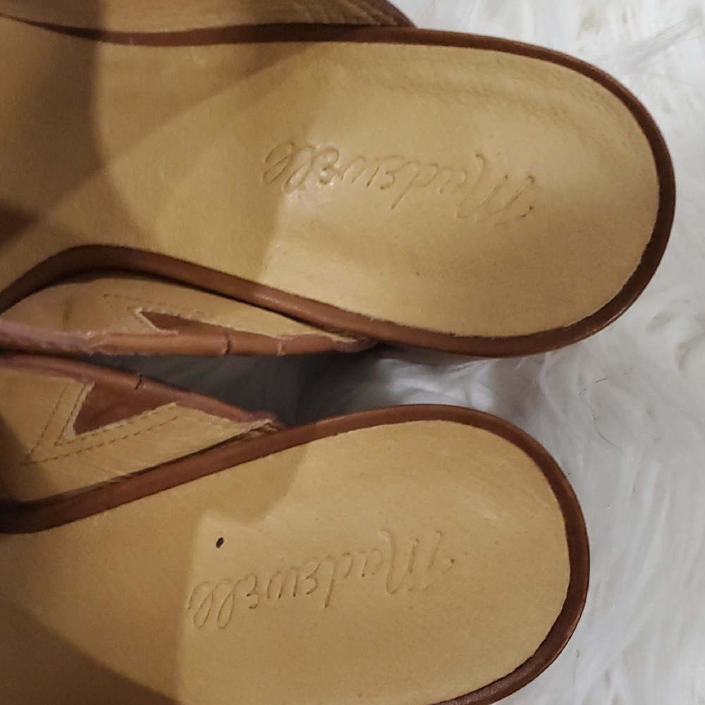 Madewell Classic Brown Leather  Slip-On Loafers - Picture 11 of 13